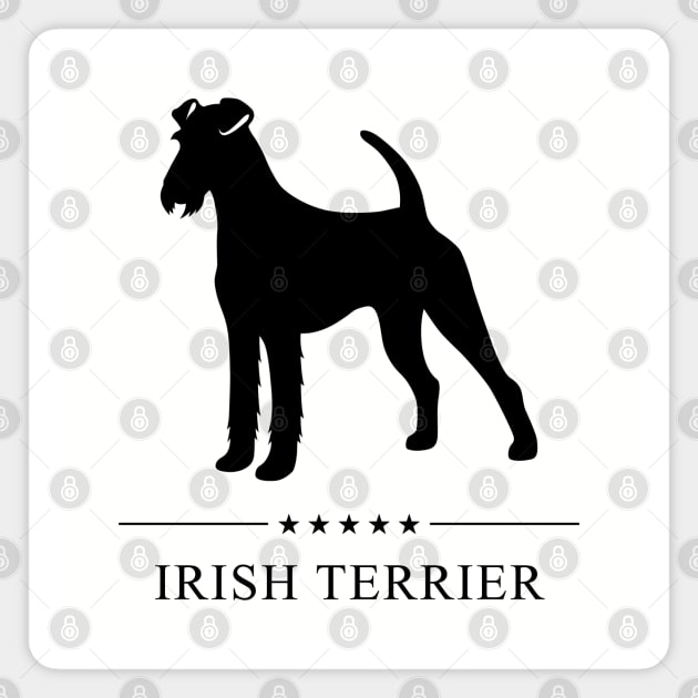 Irish Terrier Black Silhouette Magnet by millersye